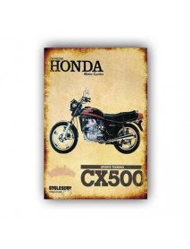 SERVICING HONDA CX500 AHŞAP POSTER 20x30cm  - 15