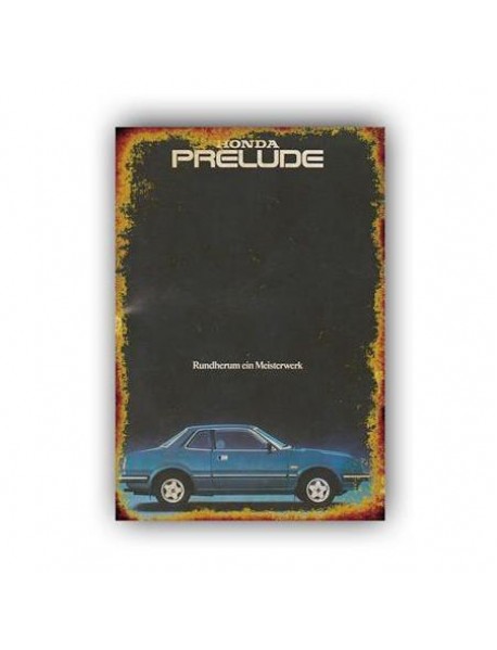 HONDA PRELUDE 2 AHŞAP POSTER 20x30cm  - 67