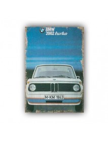 BMW 2002 TURBO AHŞAP POSTER 20x30cm  - 25