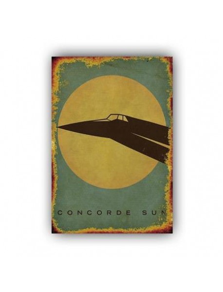 CONCORDE SUN AHŞAP POSTER 20x30cm  - 33