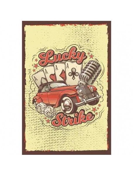 LUCKY STRİKE AHŞAP POSTER 20x30cm  - 99