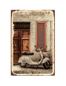 VESPA 2 AHŞAP POSTER 20x30cm  - 41