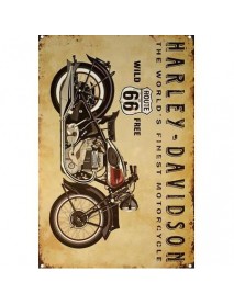 HARLEY DAVIDSON AHŞAP POSTER 20x30cm  - 57