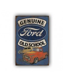 GENUINE FORD OLD SCHOOL AHŞAP POSTER 20x30cm  - 86