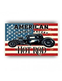 AMERICAN VINTAGE RACERS HOT ROD AHŞAP POSTER 20x30cm  - 54