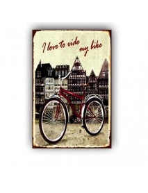 I LOVE TO RIDE MY BIKE AHŞAP POSTER 20x30cm  - 68