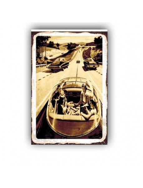 FAST CAR AHŞAP POSTER 20x30cm  - 02