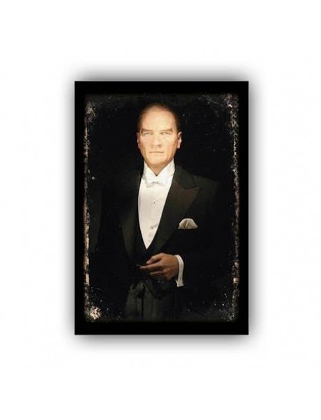 MUSTAFA KEMAL ATATÜRK 38 AHŞAP POSTER 20x30cm  - 03