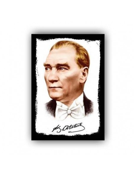 MUSTAFA KEMAL ATATÜRK 40 AHŞAP POSTER 20x30cm  - 05