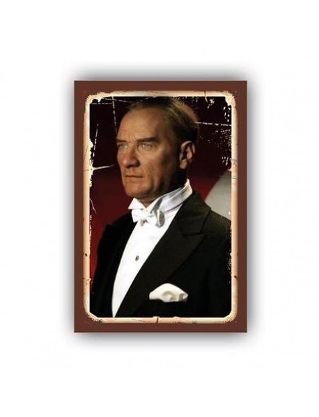 MUSTAFA KEMAL ATATÜRK 49 AHŞAP POSTER 20x30cm  - 14