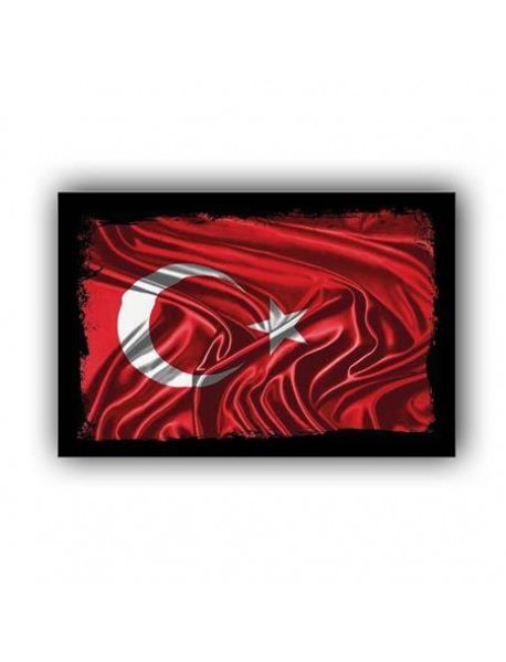 TÜRK BAYRAĞI AHŞAP POSTER 20x30cm  - 19