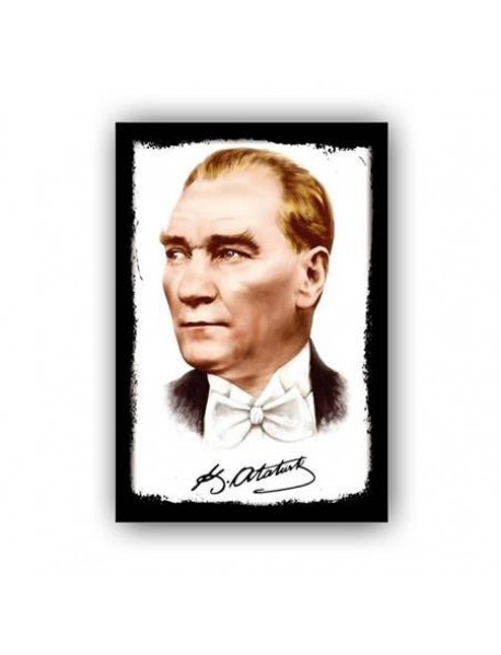 MUSTAFA KEMAL ATATÜRK 54 AHŞAP POSTER 20x30cm  - 90