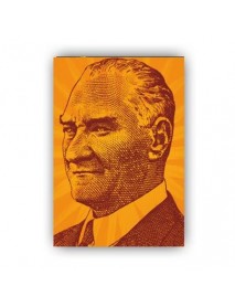 ATATÜRK AHŞAP POSTER 20x30cm  - 75