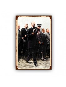 MUSTAFA KEMAL ATATÜRK 65 AHŞAP POSTER 20x30cm  - 39