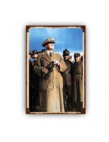 ATATÜRK AHŞAP POSTER 20x30cm  - 80