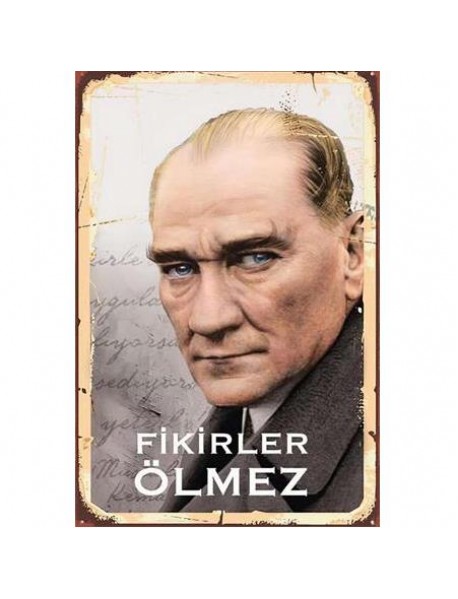 ATATÜRK AHŞAP POSTER 20x30cm  - 03