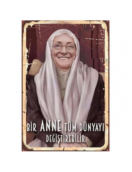 ZÜBEYDE HANIM AHŞAP POSTER 20x30cm  - 19