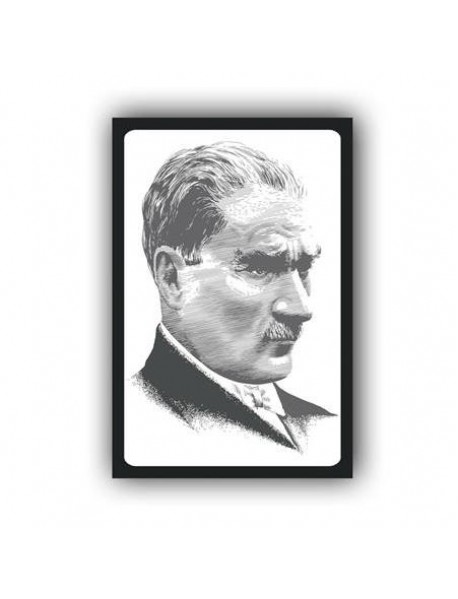 MUSTAFA KEMAL ATATÜRK 27 AHŞAP POSTER 20x30cm  - 15