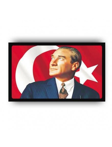 MUSTAFA KEMAL ATATÜRK 28 AHŞAP POSTER 20x30cm  - 16