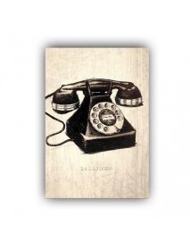 TELEPHONE 2 AHŞAP POSTER 20x30cm  - 41