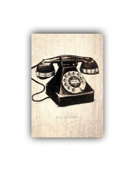 TELEPHONE 2 AHŞAP POSTER 20x30cm  - 41