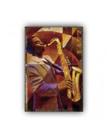 SAXOPHONE 5 AHŞAP POSTER 20x30cm  - 33