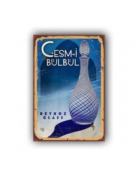 ÇEŞM-İ BÜLBÜL AHŞAP POSTER 20x30cm  - 05