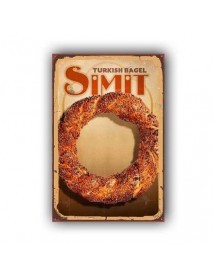 TURKISH BAGEL SİMİT AHŞAP POSTER 20x30cm  - 33