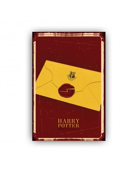 HARRY POTTER RED & YELLOW AHŞAP POSTER 20x30cm  - 47