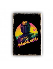 MANDALORIAN AHŞAP POSTER 20x30cm  - 28