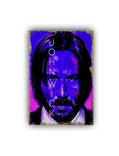 JOHN WICK 4 AHŞAP POSTER 20x30cm  - 40