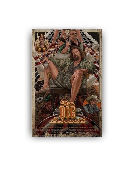 THE BIG LEBOWSKİ AHŞAP POSTER 20x30cm  - 55