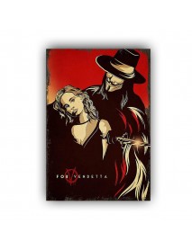 V FOR VANDETTA 3 AHŞAP POSTER 20x30cm  - 82