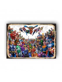 MARVEL 3 AHŞAP POSTER 20x30cm  - 85