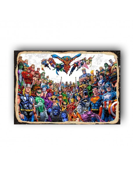 MARVEL 3 AHŞAP POSTER 20x30cm  - 85