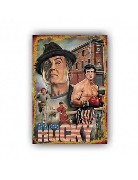 ROCKY AHŞAP POSTER 20x30cm  - 22