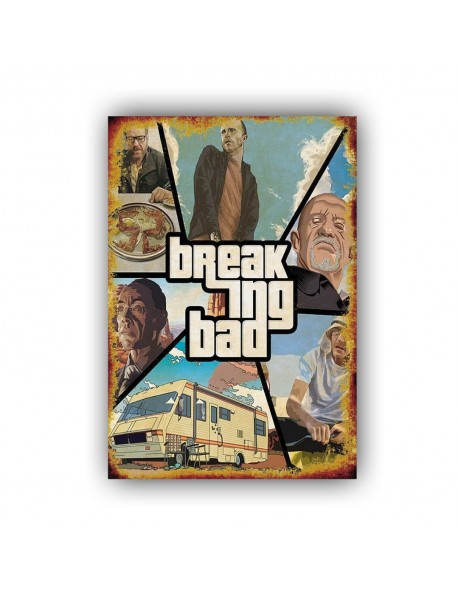 BREAKING BAD 7 AHŞAP POSTER 20x30cm  - 36