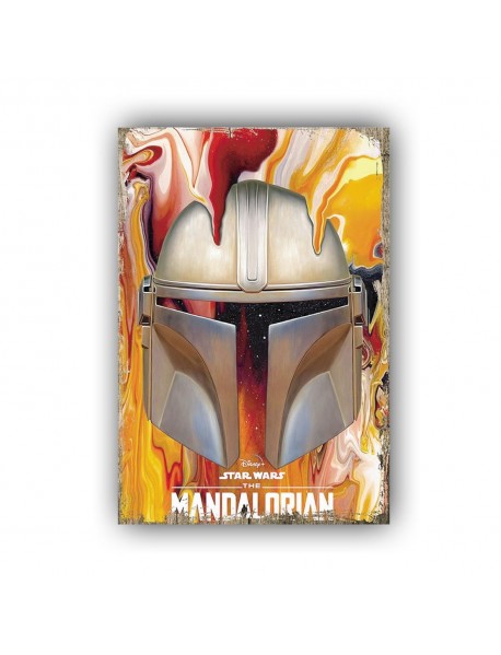 STAR WARS MANDALORIAN DISNEY AHŞAP POSTER 20x30cm  - 03