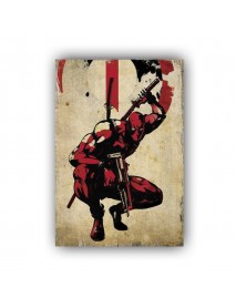 DEADPOOL 4 AHŞAP POSTER 20x30cm  - 51