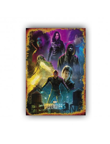 MARVEL DEFENDERS AHŞAP POSTER 20x30cm  - 73