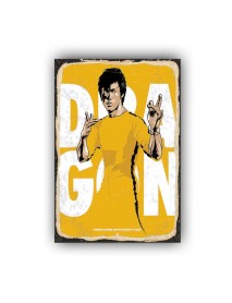 BRUCE LEE YELLOW AHŞAP POSTER 20x30cm  - 89