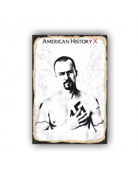 AMERİCAN HISTORY X AHŞAP POSTER 20x30cm  - 04