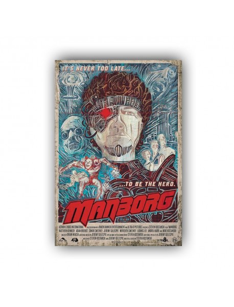 TO BE THE HERO MANBORG AHŞAP POSTER 20x30cm  - 08