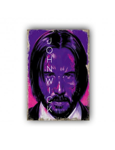 JOHN WICK 5 AHŞAP POSTER 20x30cm  - 10