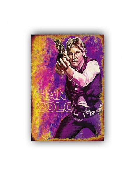 HAN SOLO AHŞAP POSTER 20x30cm  - 36