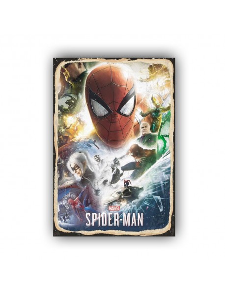 MARVEL SPIDER MAN AHŞAP POSTER 20x30cm  - 37