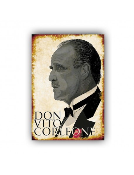 DON VITO CORLEONE AHŞAP POSTER 20x30cm  - 42