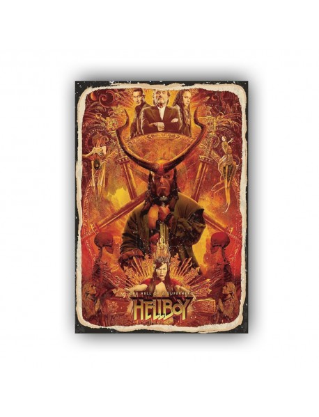 THE HELLBOY AHŞAP POSTER 20x30cm  - 74