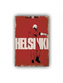 HELSINKI AHŞAP POSTER 20x30cm  - 10