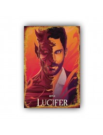 LUCIFER NETFLIX AHŞAP POSTER 20x30cm  - 68